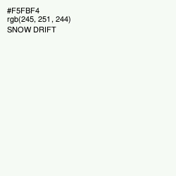 #F5FBF4 - Snow Drift Color Image